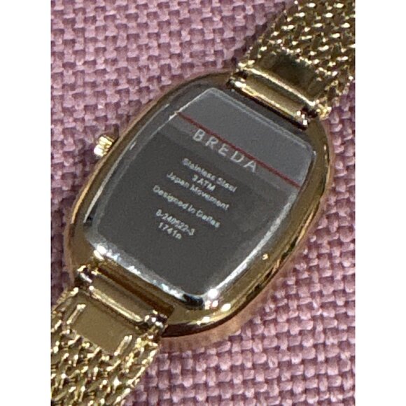 Breda Jane Watch in Gold White New with Box Womens Pearl - Picture 11 of 16